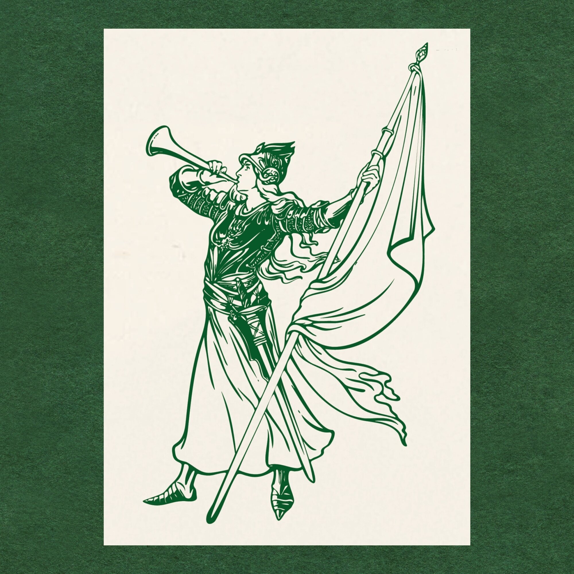 P&S Angels and Heralds suffrage-themed card.