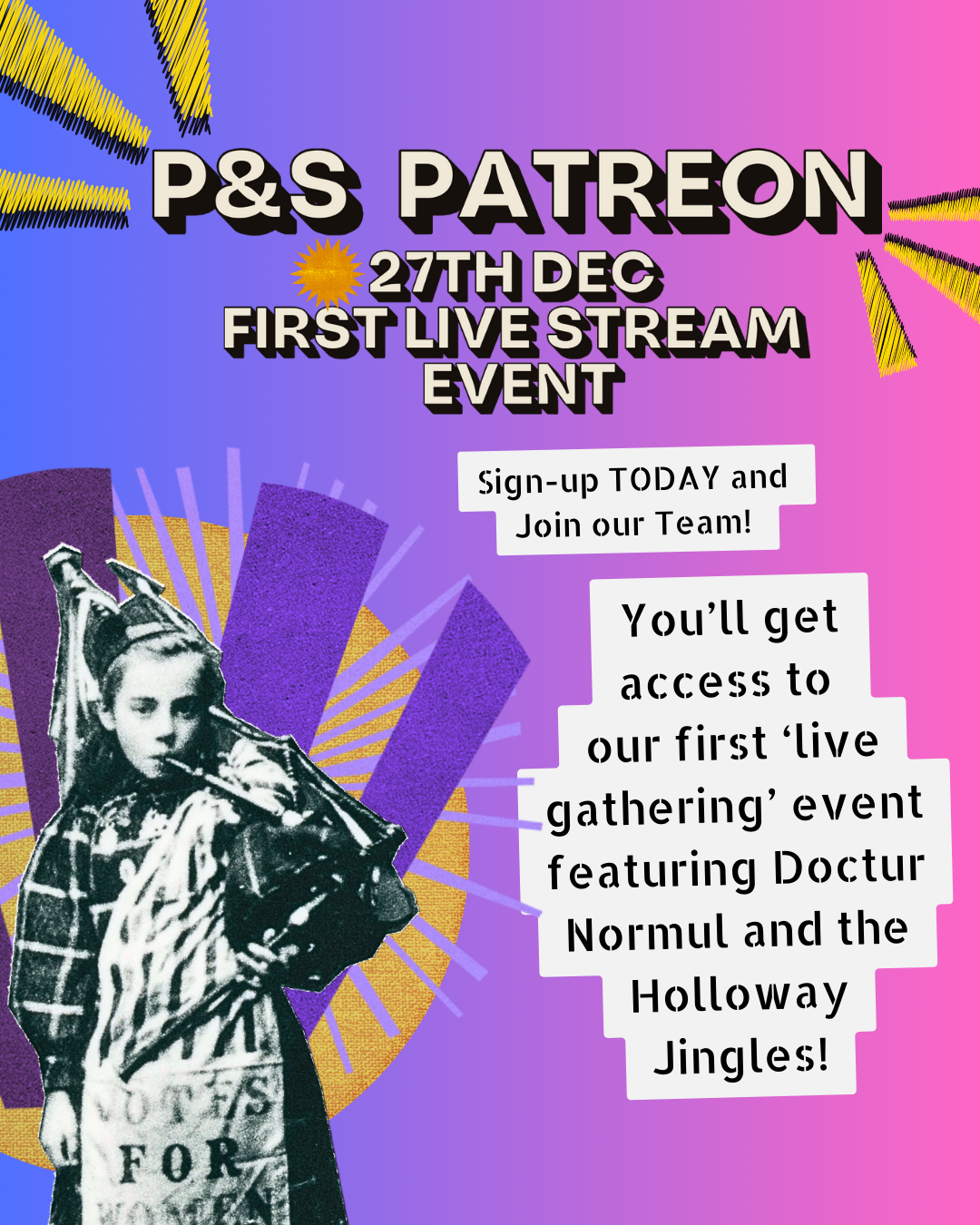 Gift a Protests and Suffragettes Patreon membership.