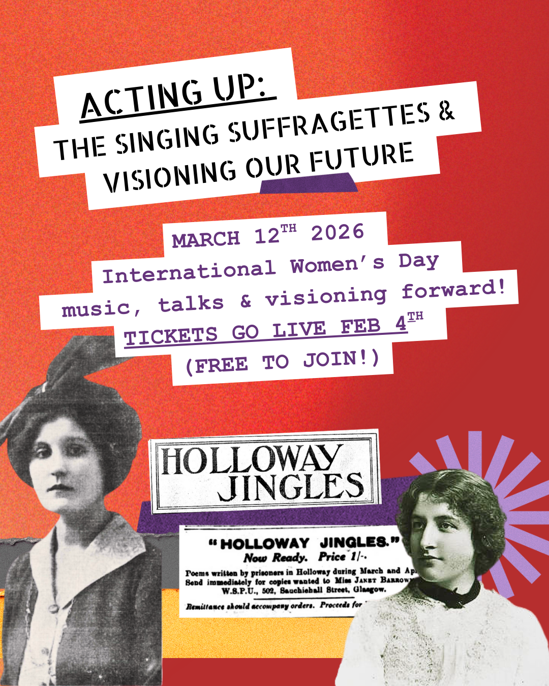 Flyer for the 12 March P&S event in Glasgow.